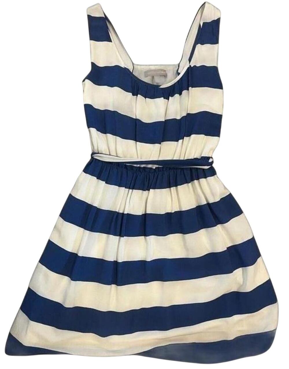 Banana Republic Petite Striped Dress Navy 2P
